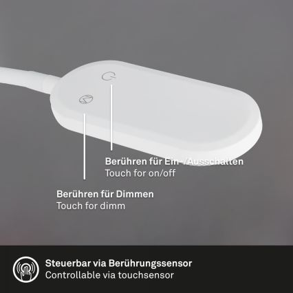 Briloner 2177016 - LED Dimmable φωτιστικό τοίχου εύκαμπτο LED/6W/230V λευκό