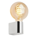 Briloner 2182-018 - Επιτοίχιο φωτιστικό μπάνιου DONGA 1xE27/10W/230V IP44 γυαλιστερό χρώμιο