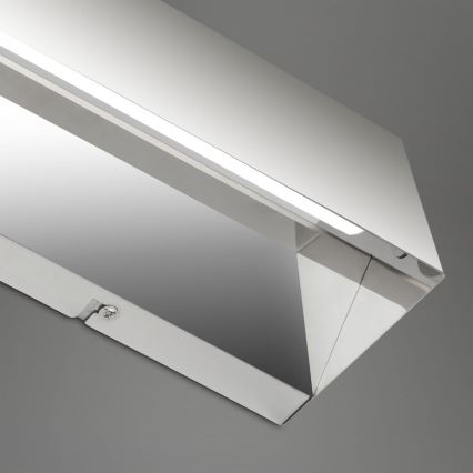 Briloner 2204-018 - Επιτοίχιο φωτιστικό εξωτερικού χώρου LED LED/8W/230V IP44 γυαλιστερό χρώμιο