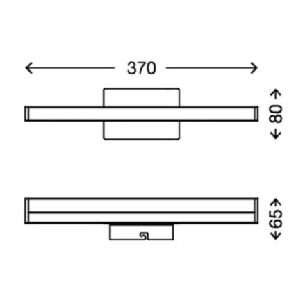 Briloner 2206-018 - LED Φωτιστικό μπάνιου για καθρέφτη SPLASH LED/6W/230V IP23