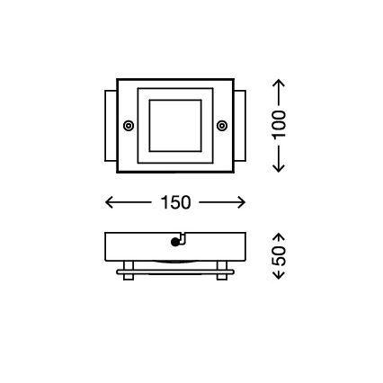 Briloner - 2213-018 - Φως οροφής μπάνιου LED SPLASH LED/4,5W/230V IP44