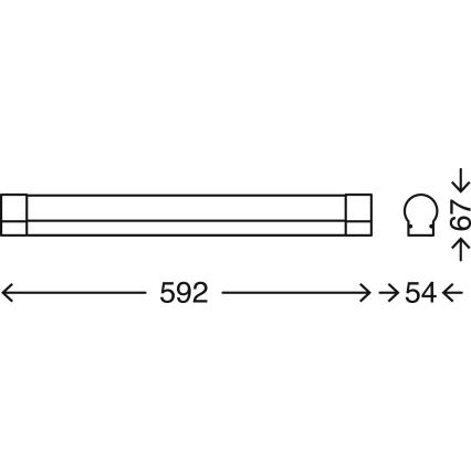 Briloner 2220-118 - LED Dimmable φωτιστικό τοίχου μπάνιου COOL&COSY LED/12W/230V 2700/4000K IP44