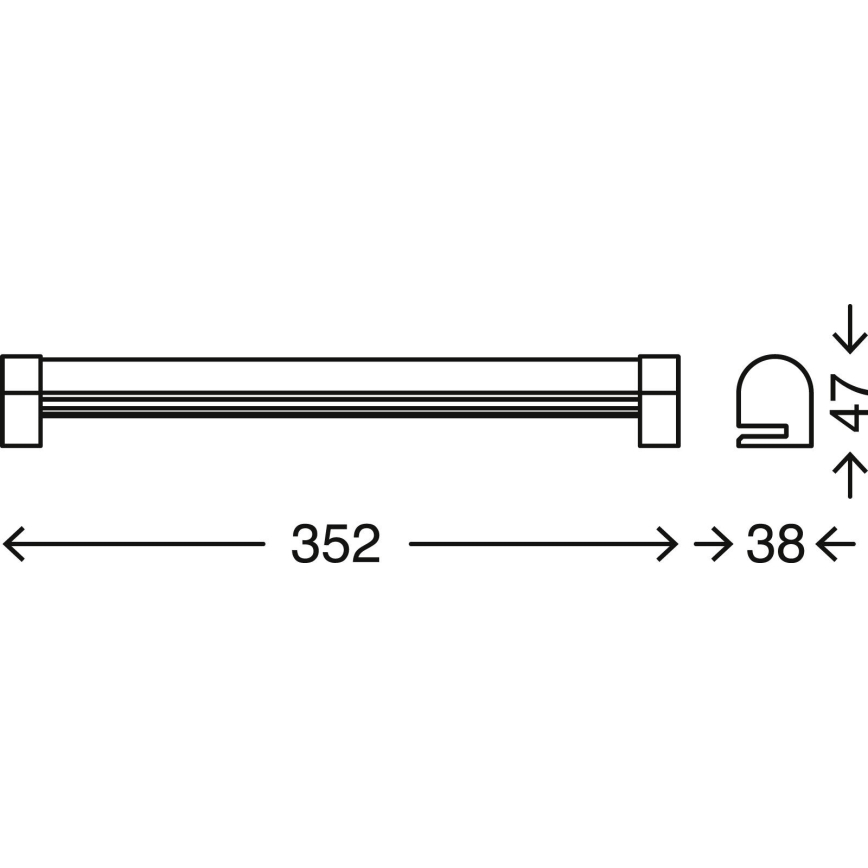 Briloner 2243-018 - Ρυθμιζόμενος LED φωτισμός μπάνιου για καθρέφτη COOL&COSY LED/8W/230V 2700/4000K IP44