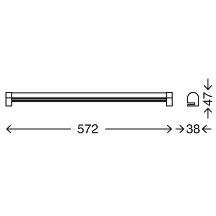 Briloner 2243-118 - LED Dimmable φωτισμός καθρέφτη μπάνιου COOL&COSY LED/10W/230V 2700/4000K IP44