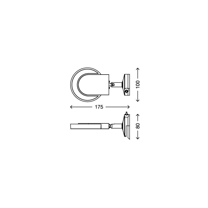 Briloner 2297-018 - Φωτισμός καθρέφτη LED SURF 1xLED/4,5W/230V