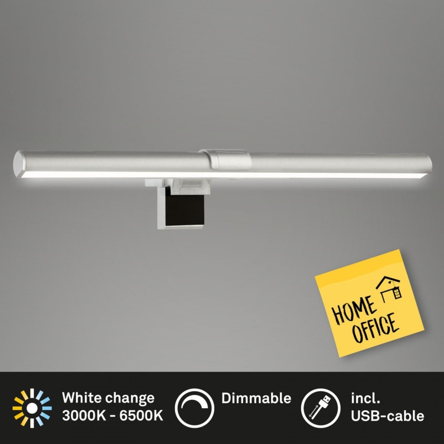 Briloner 2303-014 - LED Dimmable φωτισμός οθόνης LED/3,5W/5V 3000/4500/6500K