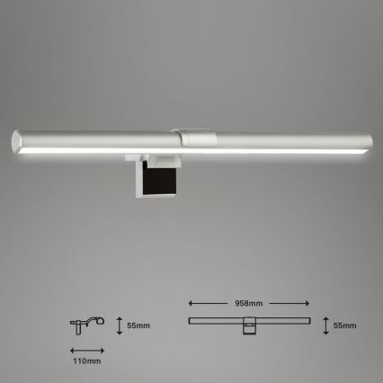 Briloner 2303-014 - LED Dimmable φωτισμός οθόνης LED/3,5W/5V 3000/4500/6500K