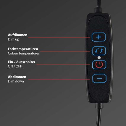 Briloner 2303-015 - LED Dimming monitor φωτισμός LED/3,5W/230V 2700/4000/6500K
