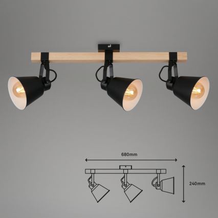 Briloner 2406-035 - Φωτιστικό σποτ SPOT 3xE27/40W/230V