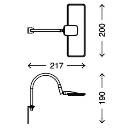 Briloner 2664-012 - LED επιτοίχιο φωτιστικό UNO LED/5W/230V ματ χρώμιο