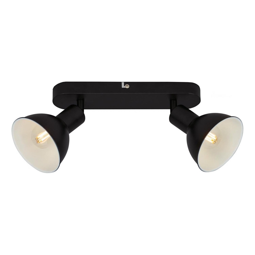 Briloner 2674-025 - Φωτιστικό σποτ RETRO 2xE14/25W/230V μαύρο