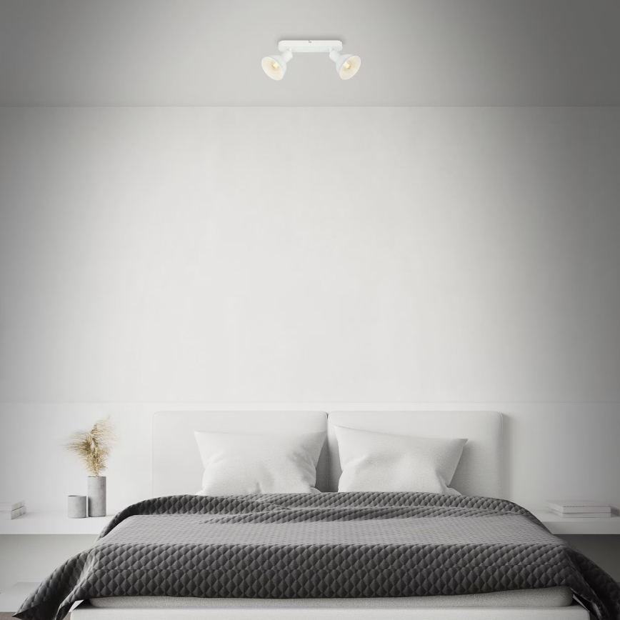 Briloner 2674-026 - Φωτιστικό σποτ RETRO 2xE14/25W/230V λευκό