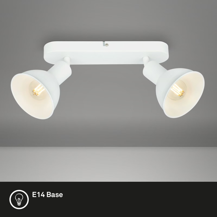 Briloner 2674-026 - Φωτιστικό σποτ RETRO 2xE14/25W/230V λευκό