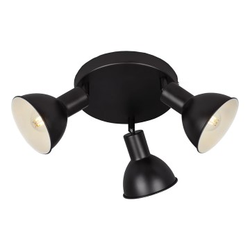 Briloner 2674-035 - Φωτιστικό σποτ RETRO 3xE14/25W/230V μαύρο