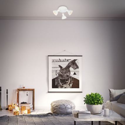 Briloner 2674-036 - Φωτιστικό σποτ RETRO 3xE14/25W/230V λευκό