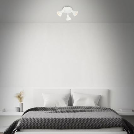 Briloner 2674-036 - Φωτιστικό σποτ RETRO 3xE14/25W/230V λευκό