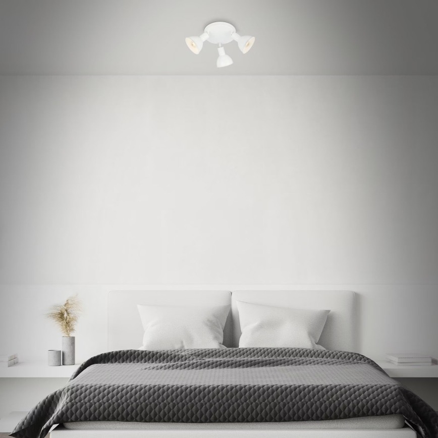 Briloner 2674-036 - Φωτιστικό σποτ RETRO 3xE14/25W/230V λευκό