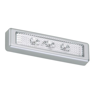 Briloner 2689-034-Φωτιστικό αφής LED LERO LED/0,18W/3xAAA ασημί