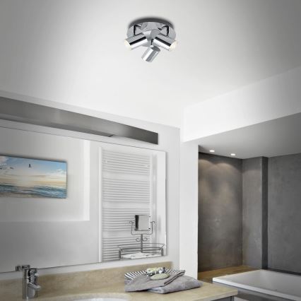 Briloner 2731-038 - Φωτιστικό σποτ CUP 3xGU10/5W/230V γυαλιστερό χρώμιο