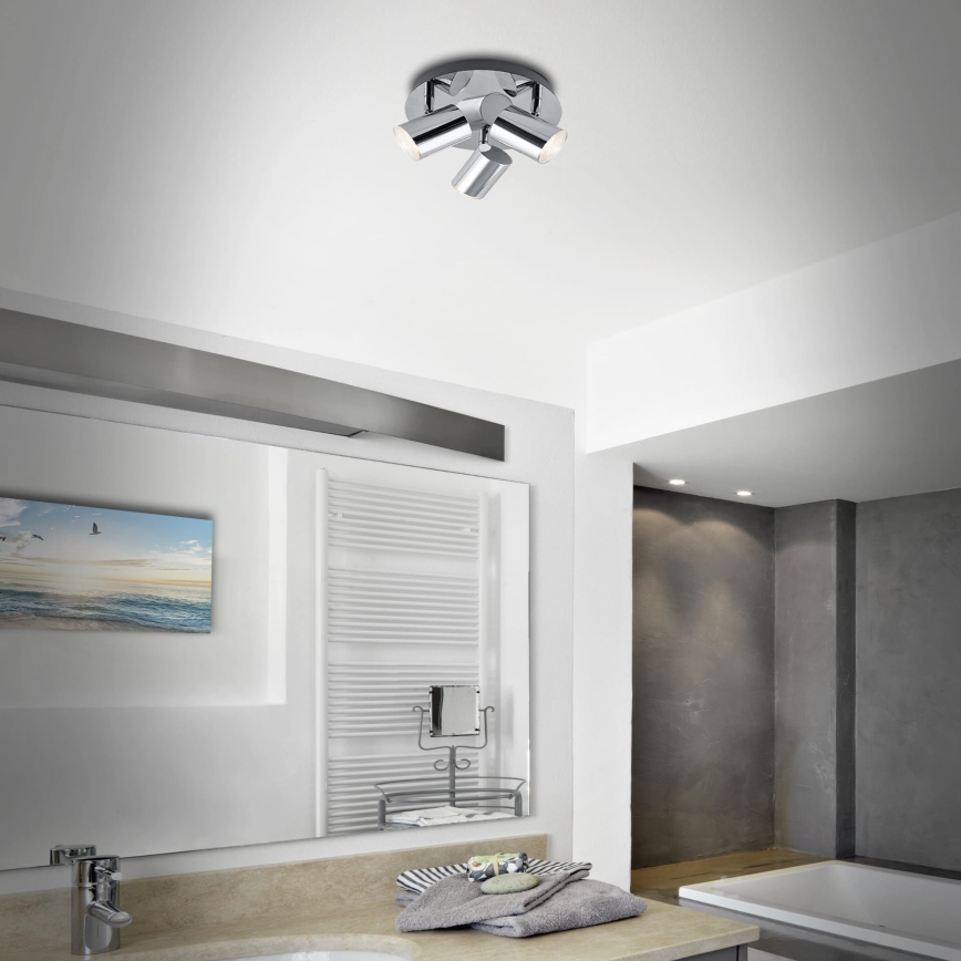 Briloner 2731-038 - Φωτιστικό σποτ CUP 3xGU10/5W/230V γυαλιστερό χρώμιο