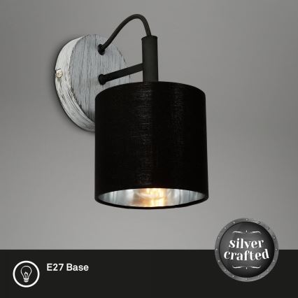 Briloner 2737-014 - Φωτιστικό τοίχου SILVER CRAFTED 1xE14/25W/230V