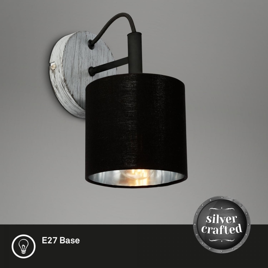 Briloner 2737-014 - Φωτιστικό τοίχου SILVER CRAFTED 1xE14/25W/230V