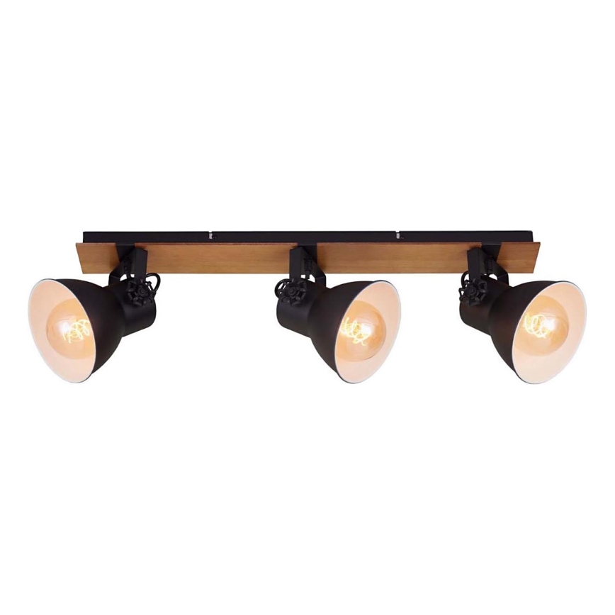 Briloner 2742-035 - Φωτιστικό σποτ SPOTLIGHT 3xE27/40W/230V μαύρο/καφέ
