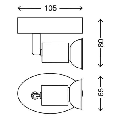 Briloner 2767-016 - Φωτιστικό σποτ τοίχου LED 1xGU10/3W/230V λευκό