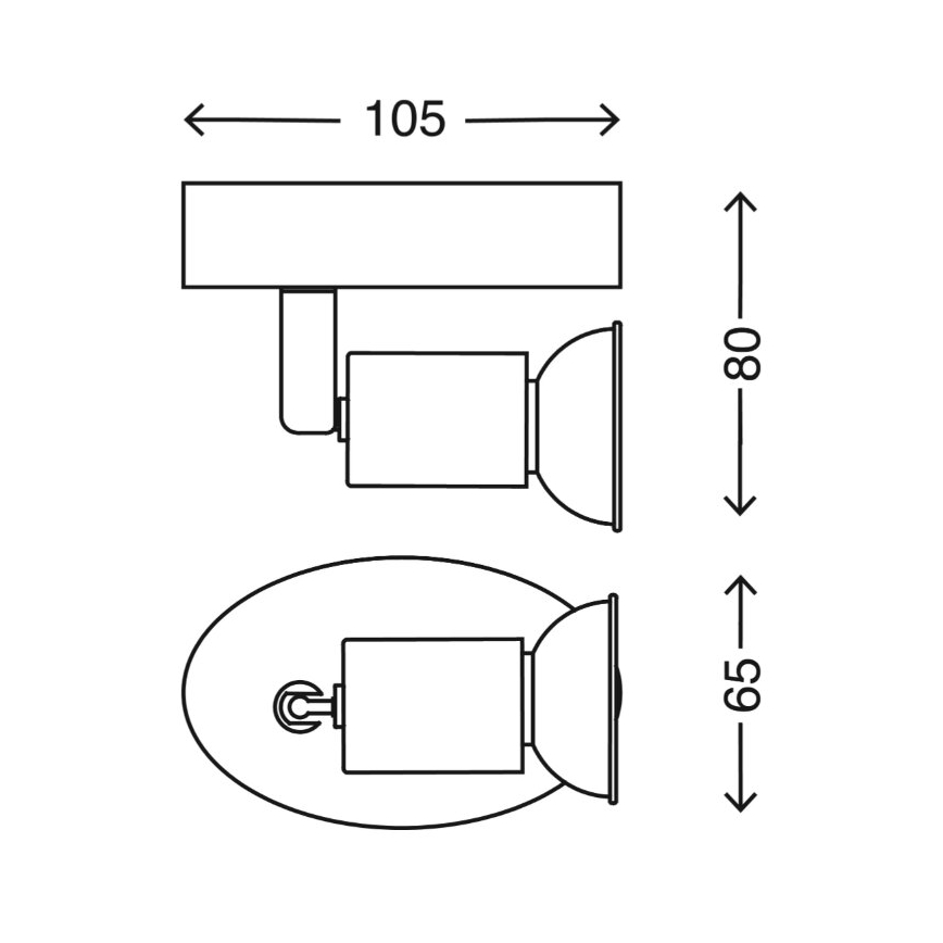 Briloner 2767-016 - Φωτιστικό σποτ τοίχου LED 1xGU10/3W/230V λευκό