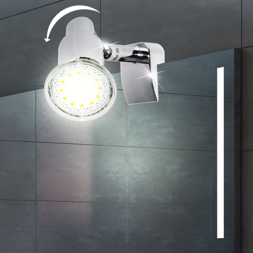 Briloner 2792-018 - Φωτιστικό καθρέφτη LED SPLASH 1xGU10/3W/230V