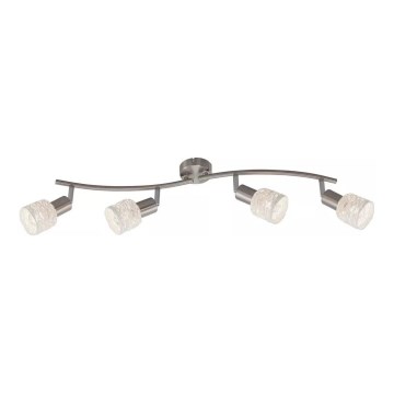 Briloner 2826-042 - Φωτιστικό σποτ SPOT 4xE14/6W/230V ματ χρώμιο