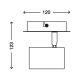 Briloner 2857-015 - Φωτιστικό σποτ τοίχου SPOT 1xGU10/40W/230V μαύρο