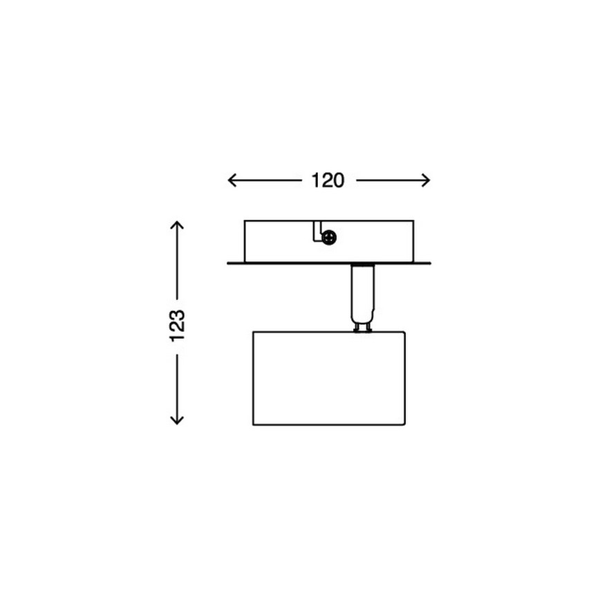 Briloner 2857-016 - Φωτιστικό σποτ τοίχου  SPOT 1xGU10/40W/230V λευκό