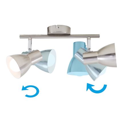 Briloner 2860-022 - Φωτιστικό σποτ 2xE14/25W/230V