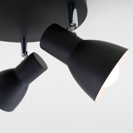 Briloner 2860-035 - Φωτιστικό σποτ CUP 3xE14/25W/230V μαύρο