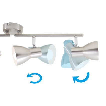 Briloner 2860-042 - Φωτιστικό σποτ 4xE14/25W/230V