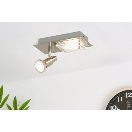 Briloner 2879-022 - Φως οροφής LED COMBINATA 1xGU10/3W + LED/5W/230V