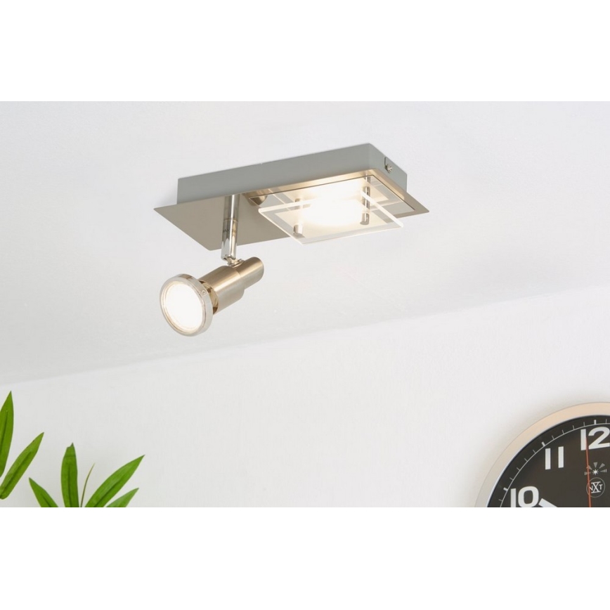 Briloner 2879-022 - Φως οροφής LED COMBINATA 1xGU10/3W + LED/5W/230V