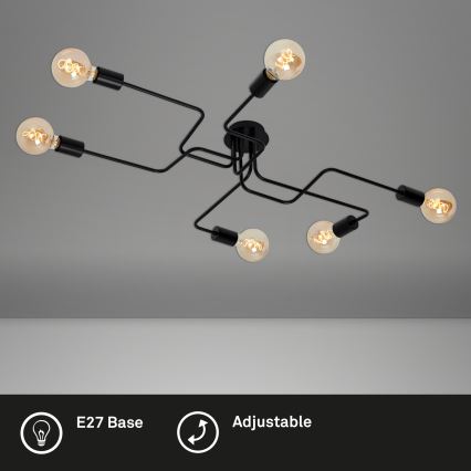 Briloner 2887-065 - Πλαφονιέρα οροφής FARETTO 6xE27/60W/230V