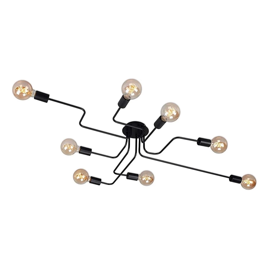 Briloner 2888-085 - Πλαφονιέρα οροφής FARETTO 8xE27/60W/230V μαύρο