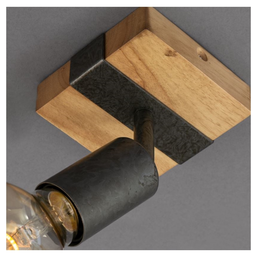 Briloner 2900-011 - Σποτ τοίχου WOOD BASIC 1xE27/25W/230V