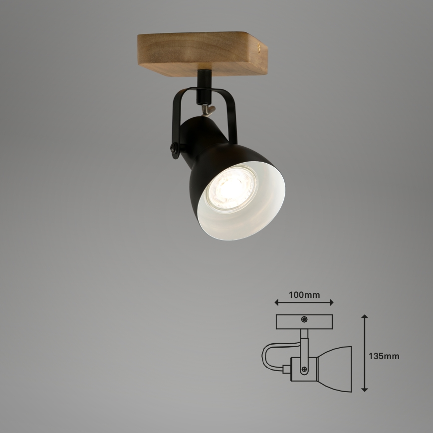 Briloner 2902-015 - Φωτιστικό σποτ SPOT 1xGU10/35W/230V Καουτσουκόδεντρο