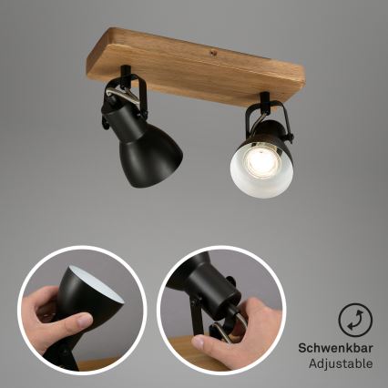 Briloner 2902-025 - Φωτιστικό σποτ SPOT 2xGU10/35W/230V