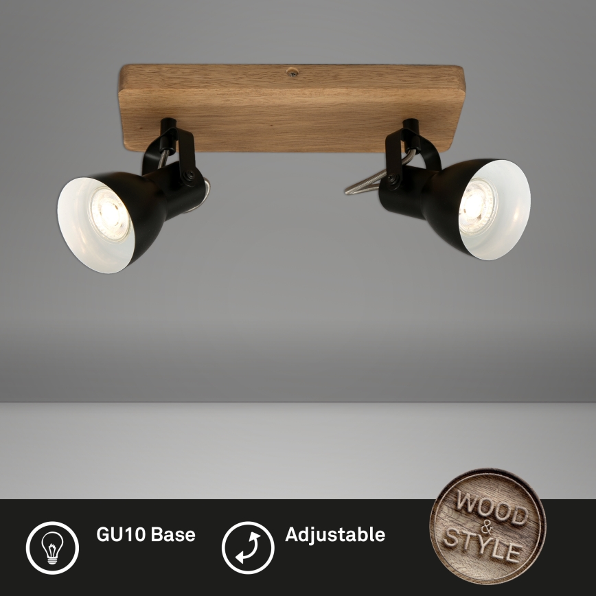 Briloner 2902-025 - Φωτιστικό σποτ SPOT 2xGU10/35W/230V