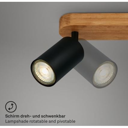 Briloner 2922-025 - Φωτιστικό σποτ SPOT 2xGU10/9W/230V