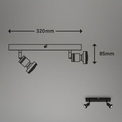 Briloner 2926-025 - LED σποτ 2xGU10/4,9W/230V