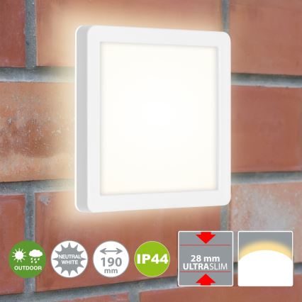 Briloner 3010-016 - Φωτιστικό οροφής LED LED/8W/230V 19x19 cm λευκό IP44