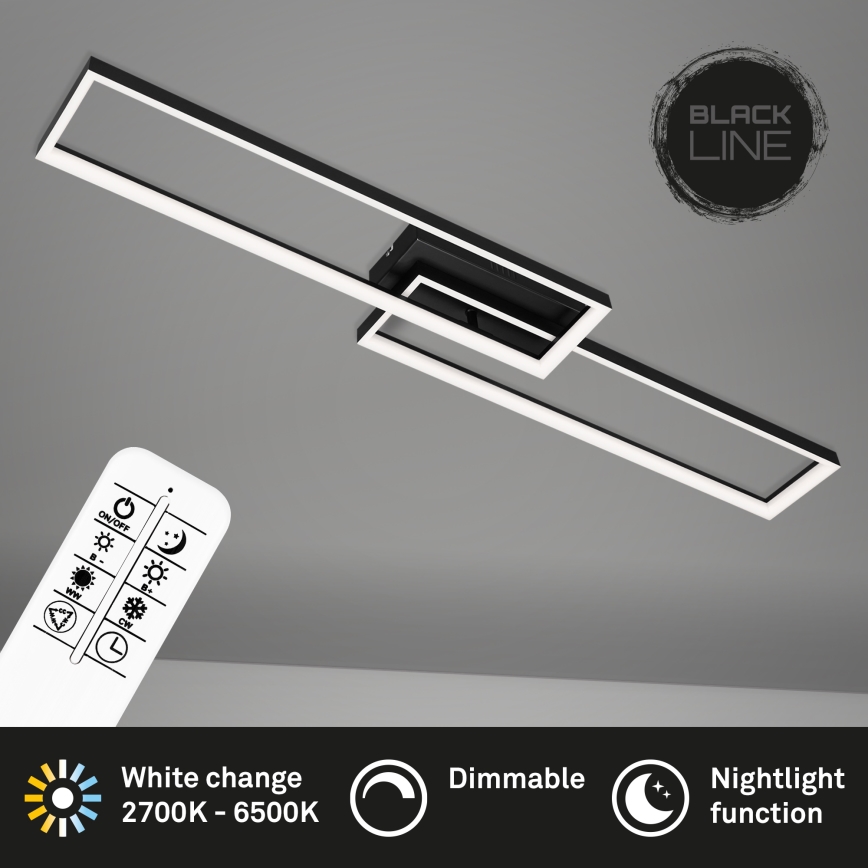Briloner 3013-015 - Πλαφονιέρα οροφής ντιμαριζόμενη LED FRAME LED/40W/230V 2700-6500K + τηλεχειριστήριο