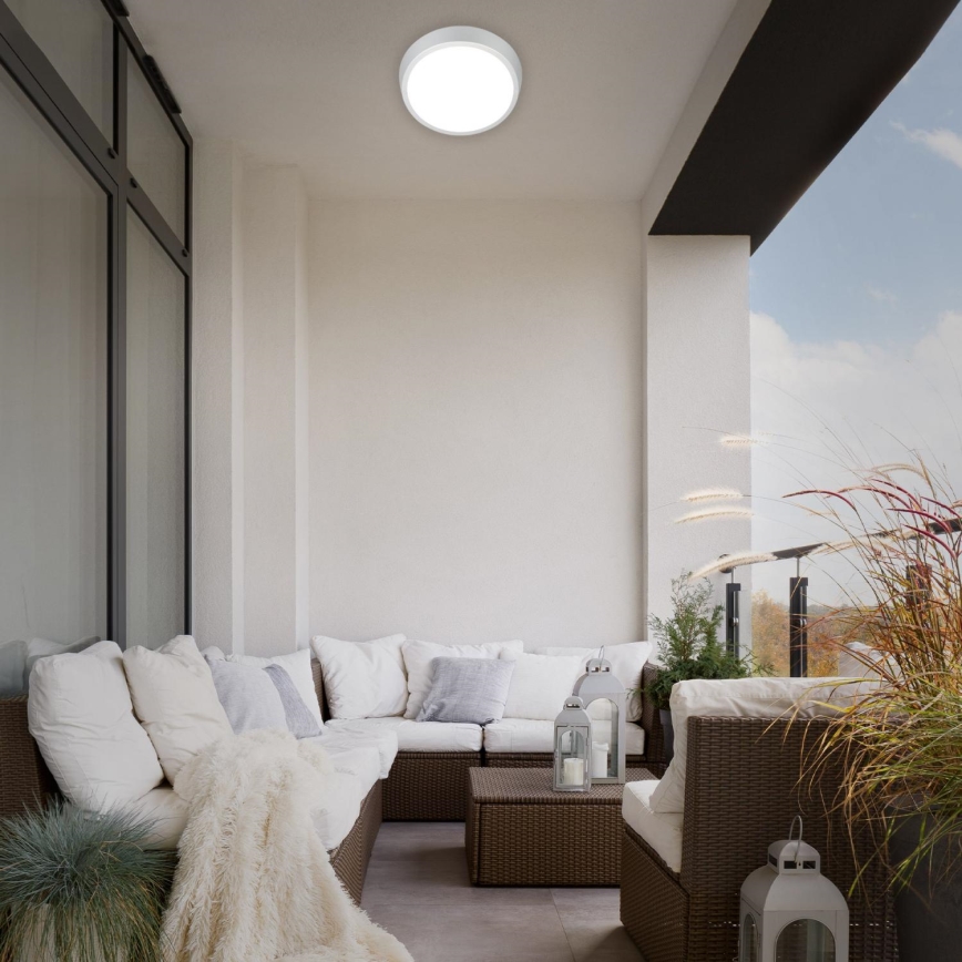 Briloner 3018-014 - Φωτιστικό οροφής μπάνιου LED HAGEN LED/24W/230V IP44 λευκό