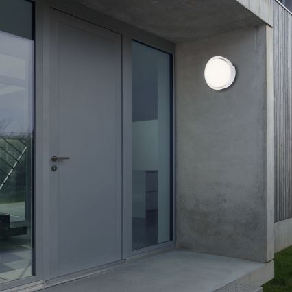 Briloner 3019-016 - Επιτοίχιο φωτιστικό εξωτερικού χώρου LED GENUA LED/18W/230V IP44 λευκό